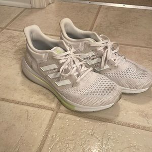 Adidas brand, women’s running tennis shoes, size 8